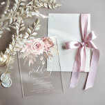 Beautiful Blush & Dusty Rose Frosted Wedding Acrylic Invitations<br><div class="desc">Beautiful Blush & Dusty Rose Frosted Wedding Acrylic Invitations

See matching collection in our Niche and Nest Store</div>