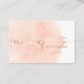 ★ Beautiful Blush Watercolor Business Card by laurapapers at Zazzle
