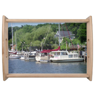 Beautiful Boats Serving Tray