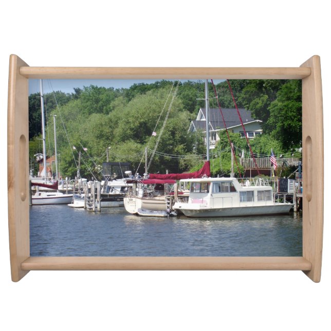 Beautiful Boats Serving Tray (Front)