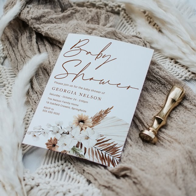 Beautiful Bohemian Baby Shower Invitation (Creator Uploaded)