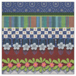 Beautiful Boho Border | Whimsical Floral Design Fabric