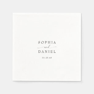 Beautiful Boho Minimalist Modern Wedding  Napkins