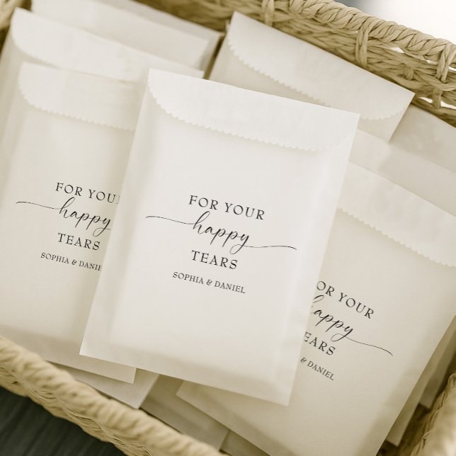 Beautiful Boho Personalized Wedding Tissue Pack Favor Bag (Creator Uploaded)