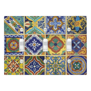 Beautiful Boho Talavera Tiles Light Switch Cover