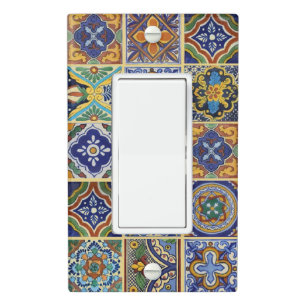 Beautiful Boho Talavera Tiles Light Switch Cover