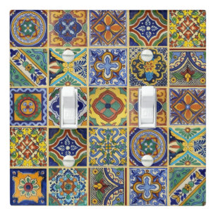 Beautiful Boho Talavera Tiles Light Switch Cover