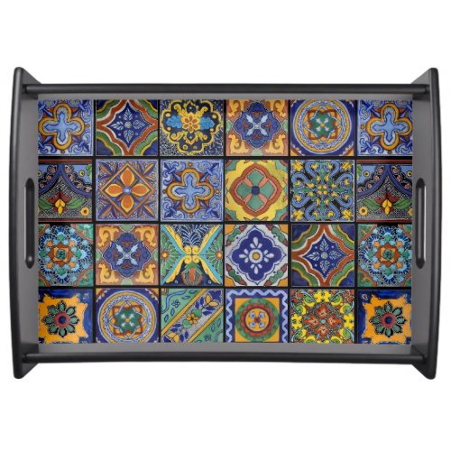 Beautiful Boho Talavera Tiles Serving Tray