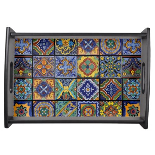 Beautiful Boho Talavera Tiles Serving Tray