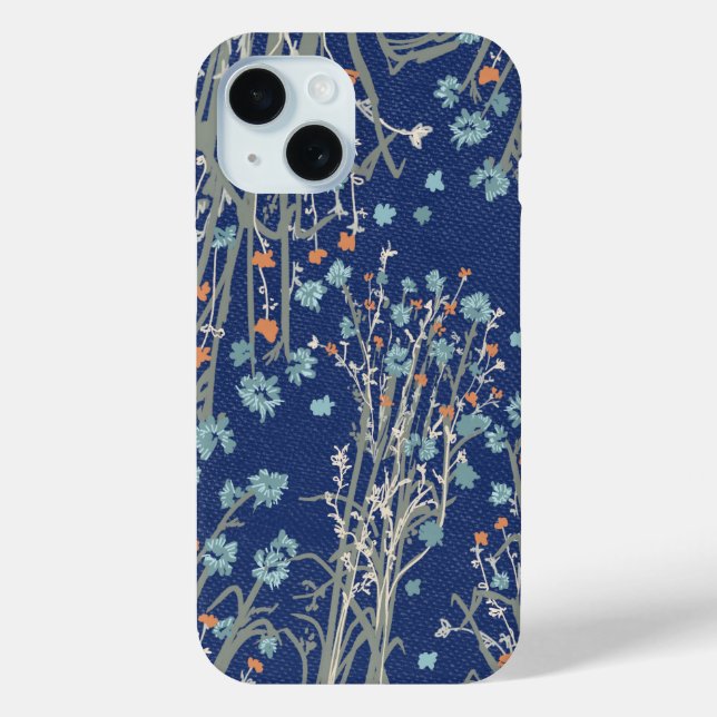 Beautiful boho wildflower phone case (Back)
