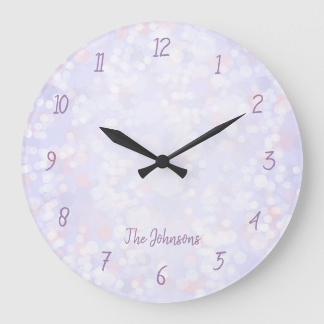 Beautiful Bokeh Large Clock (Front)