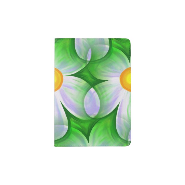 Beautiful Bold Daisies Passport Holder (Front)