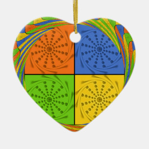 Beautiful Bold Egyptian Pattern: A Dazzling Design Ceramic Ornament