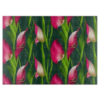 Beautiful Bold Pink & Green Calla Lilly Florals
