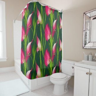 Beautiful Bold Pink & Green Calla Lilly Florals