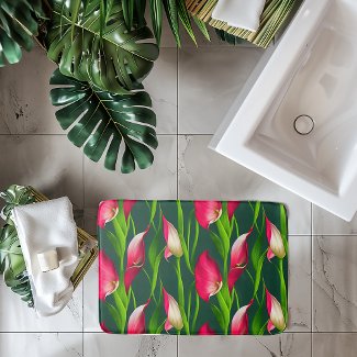Beautiful Bold Pink & Green Calla Lilly Florals Wr