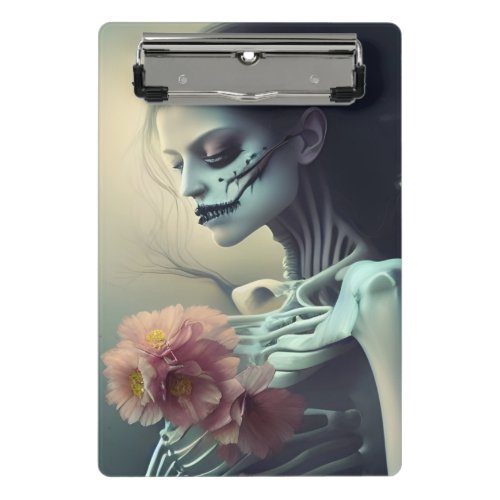 Beautiful Bones AI Generated Art Mini Clipboard