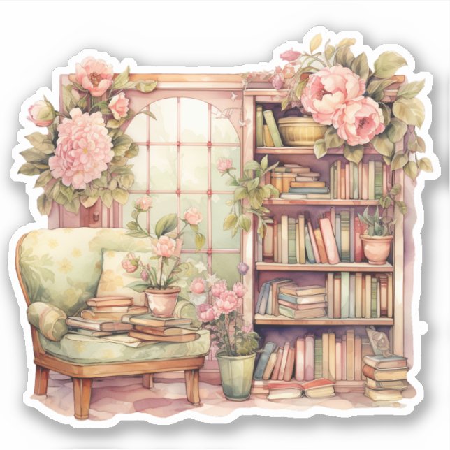 Beautiful Book Corner Sticker (Front)