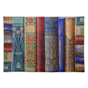 Beautiful Book Spines Cloth Placemat