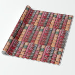Beautiful Book Spines (English Essays) Wrapping Paper