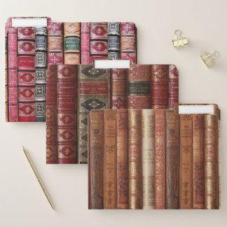 Beautiful Book Spines File Folder