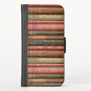 Beautiful Book Spines iPhone XS Wallet Case