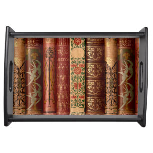 Beautiful Book Spines (Swallows) Serving Tray