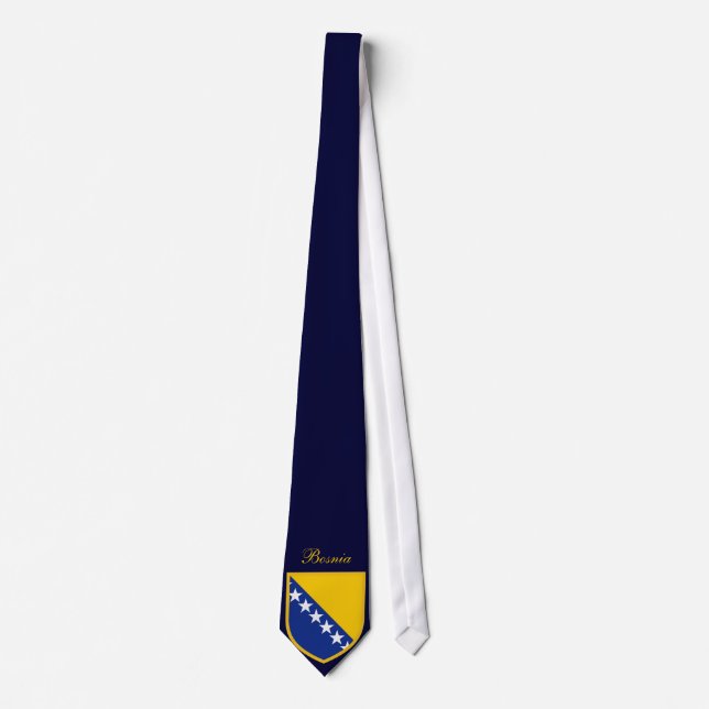 Beautiful Bosnia Herzegovina Flag Tie (Front)