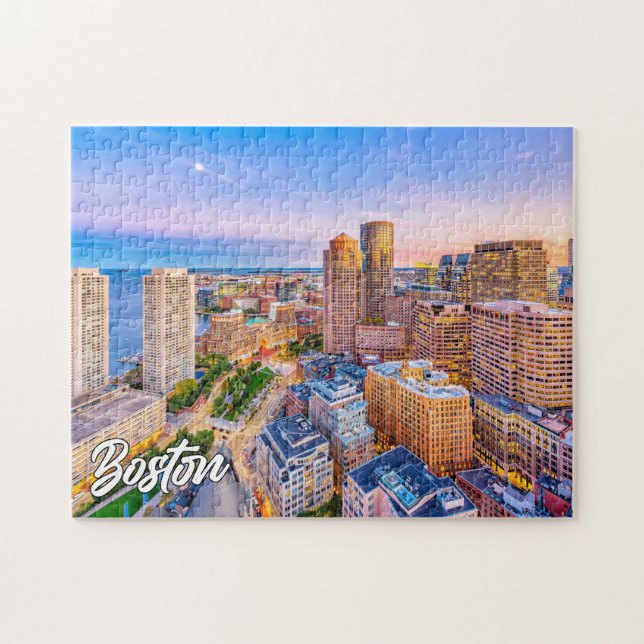 Beautiful Boston Skyline, Massachusetts, USA Jigsaw Puzzle (Horizontal)