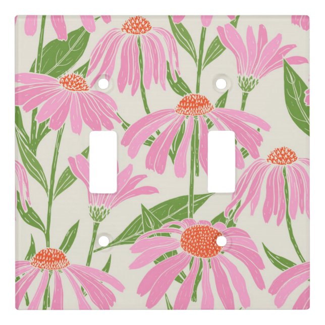 Beautiful Botanical Bedroom Decor Light Switch Cover (Front)