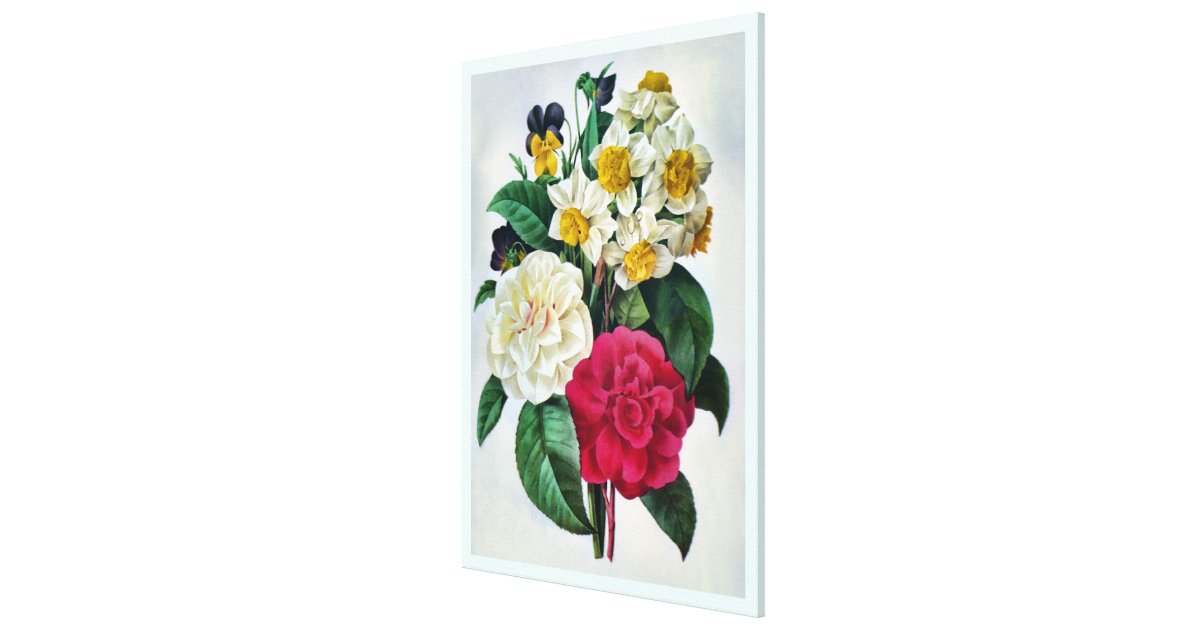 Beautiful Botanical Bouquet Canvas Print | Zazzle