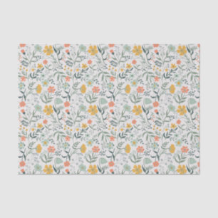 Beautiful Botanical Floral Pattern Tissue Paper
