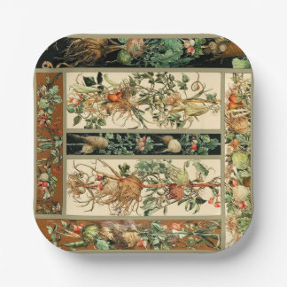 Beautiful Botanical Paper Plates
