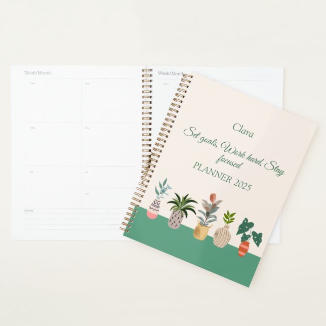 Beautiful Botanicals Personalized Planner 2025 (Display)