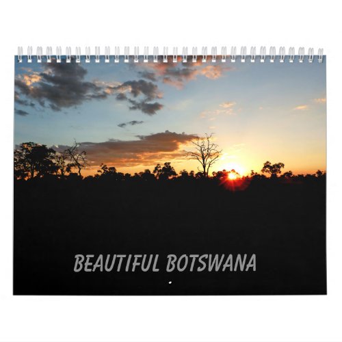 BEAUTIFUL BOTSWANA medium size calendar