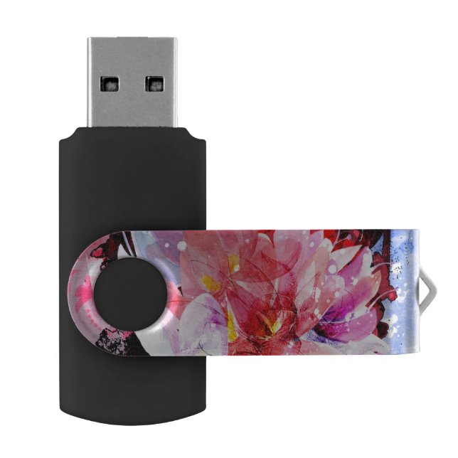 Beautiful bouquet of flowers USB flash drive (Opened)