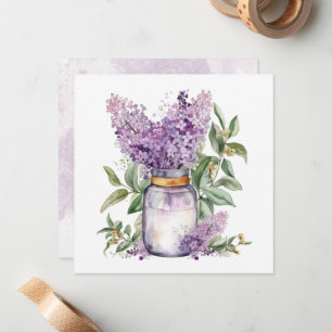 Beautiful Bouquet of Violets Note Card