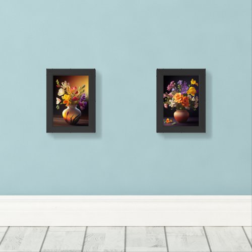 Beautiful Bouquets Wall Art Sets