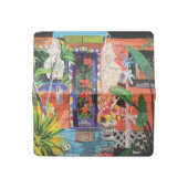 Beautiful Bowling Ball House Check Book Cover (Open)