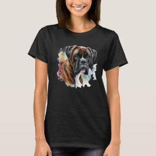 Beautiful Boxer Dog in Watercolor T-Shirt