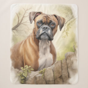 Beautiful Boxer – Playful & Loyal Sherpa Blanket