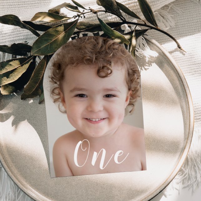 Beautiful Boys 1st Birthday Party Photo Arch Invitation (Creator Uploaded)