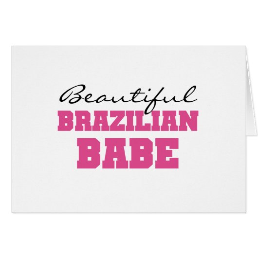 Beautiful Brazilian Babe Cards (Front Horizontal)