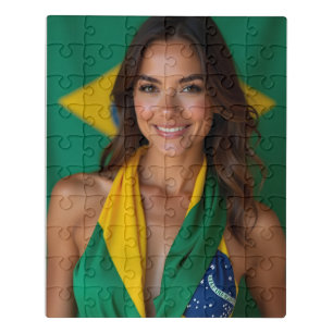 Beautiful Brazilian woman Jigsaw Puzzle