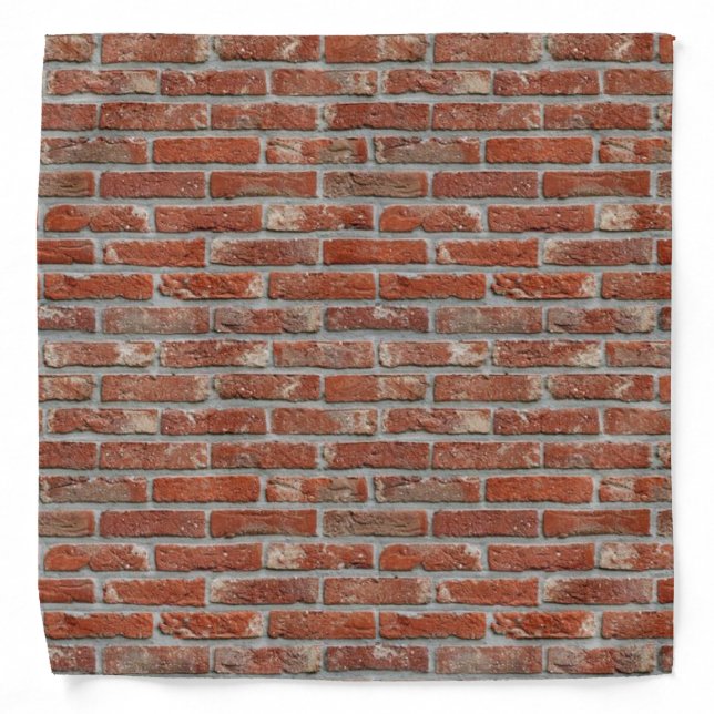 Beautiful Brick Wall Graphic Very Challenging Bandana (Front)