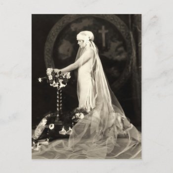Beautiful Bride French Postcard by itsyourwedding at Zazzle