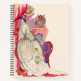 beautiful bride in a beautiful gown notebook