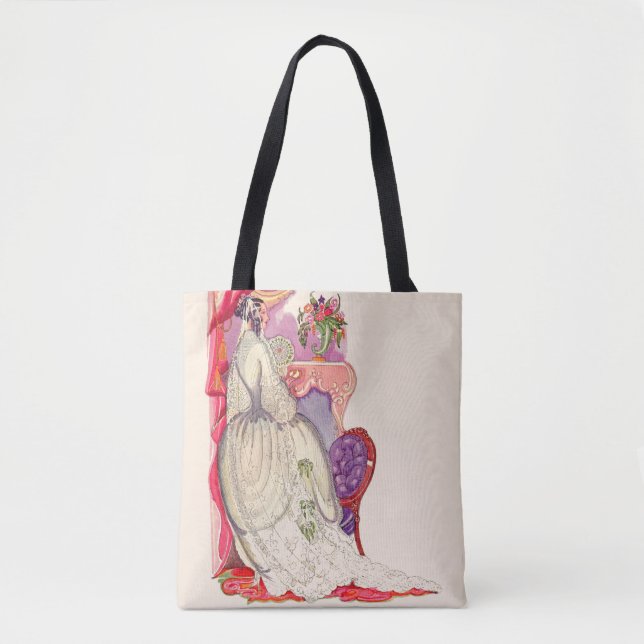 beautiful bride in a beautiful gown tote bag (Front)