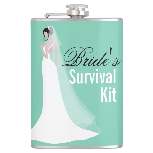 Beautiful Bride Survival Kit Flask (Front)