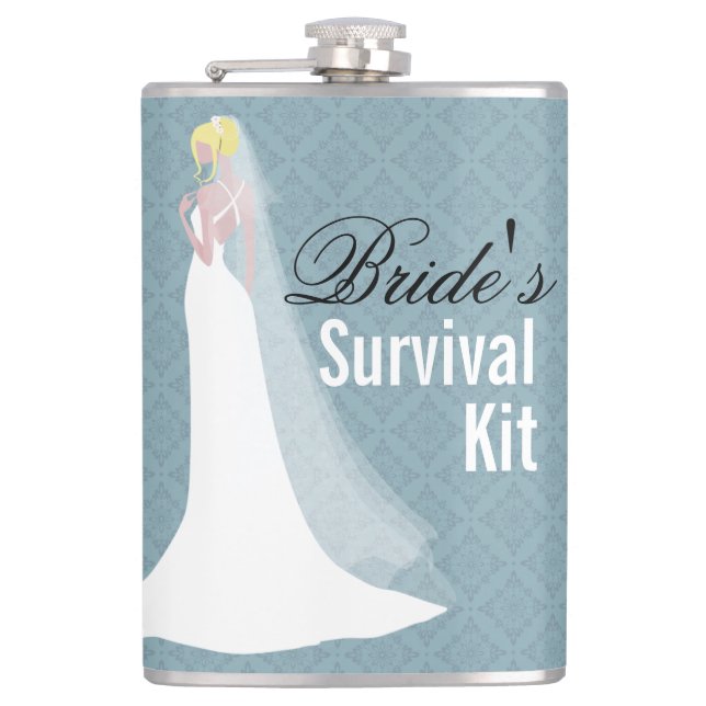 Beautiful Bride Survival Kit Flask (Front)